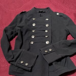 Express Black Military Style Jacket
